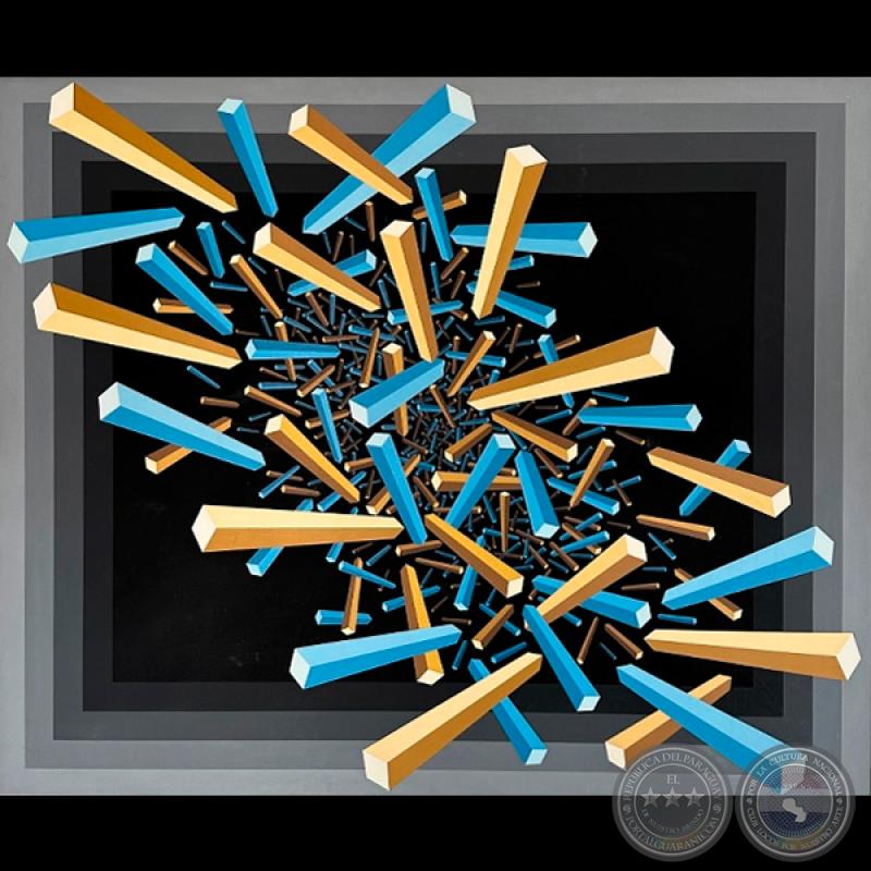 VIBRACIONES DE LA LIBERTAD HETER 95820, 1995 - Acrílico de ENRIQUE CAREAGA