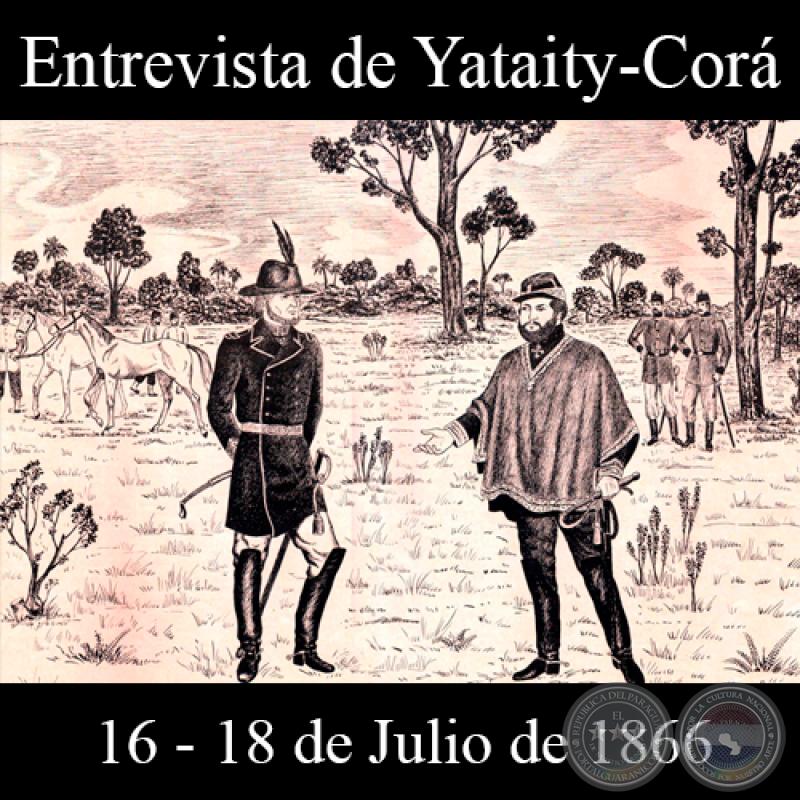ENTREVISTA DE YATAITY - CORÁ - 12 DE SETIEMBRE DE 1866 - Dibujo de WALTER BONIFAZI 