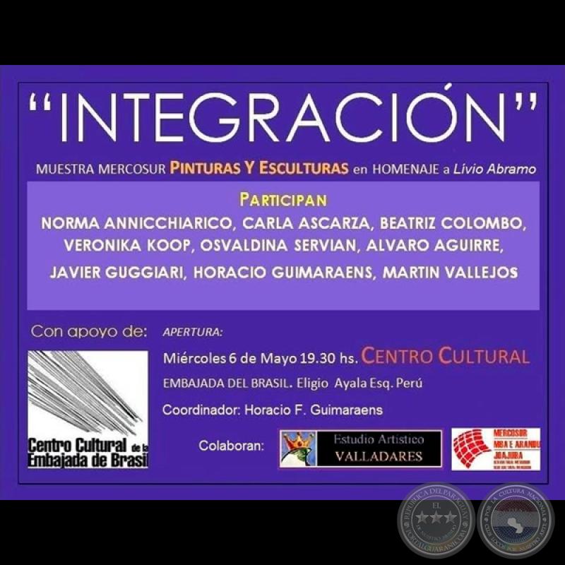 MUESTRA INTEGRACIÓN, 2015 - HOMENAJE A LIVIO ABRAMO - Obras de MARTÍN VALLEJOS