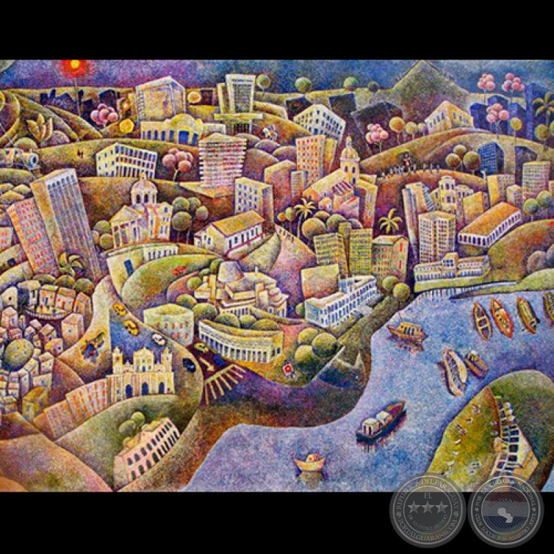 AZUNCIÓN IMAGINARIA, 2011 - Puntillismo de FABIOLA FRUTOS FLORES