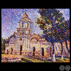 PAISAJES DE LA CIUDAD DE YUTY - Puntillismo de FABIANA FRUTOS FLORES