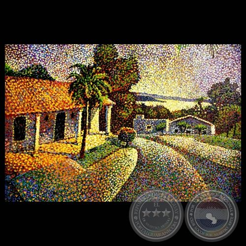 PAISAJES DE AREGUÁ - Puntillismo de FABIANA FRUTOS FLORES