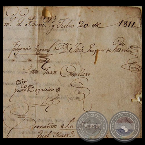 DOCUMENTOS 1811 - 1813 DEL ARCHIVO NACIONAL - Fotografías de FERNANDO ALLEN