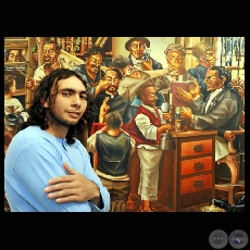 FIDEL DAVID FERNÁNDEZ - JOVEN AUTODIDACTA PINTA COMO VE EL PAIS, 2009 - Artículo de CECILIA MEDINA 