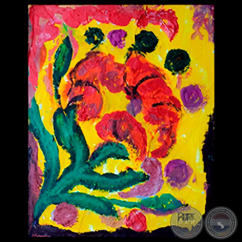 FLOR, 2014 - Óleo sobre lienzo de MICHAEL BURT