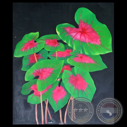 FLORES - Óleo sobre tela de LEONOR CECOTTO