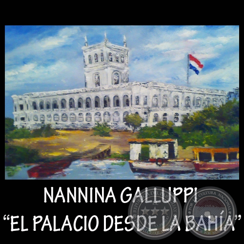 EL PALACIO DESDE LA BAHÍA, 2009 - Óleo de NANNINA
