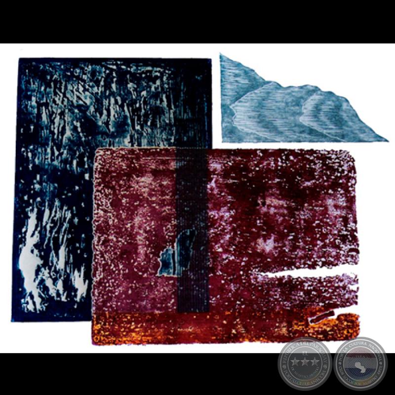 MÚSICA DE MI TIERRA, 2003 - Agua fuerte, agua tinta, xilografía de GLADYS LEÓN DE LOZANO