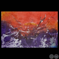 SIN TÍTULO, 2011 - Agua tinta, tempera de GLADYS LEÓN DE LOZANO