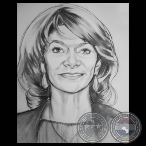 RETRATO DE GLORIA GIMÉNEZ GUANES - Obra de FEDERICO CABALLERO