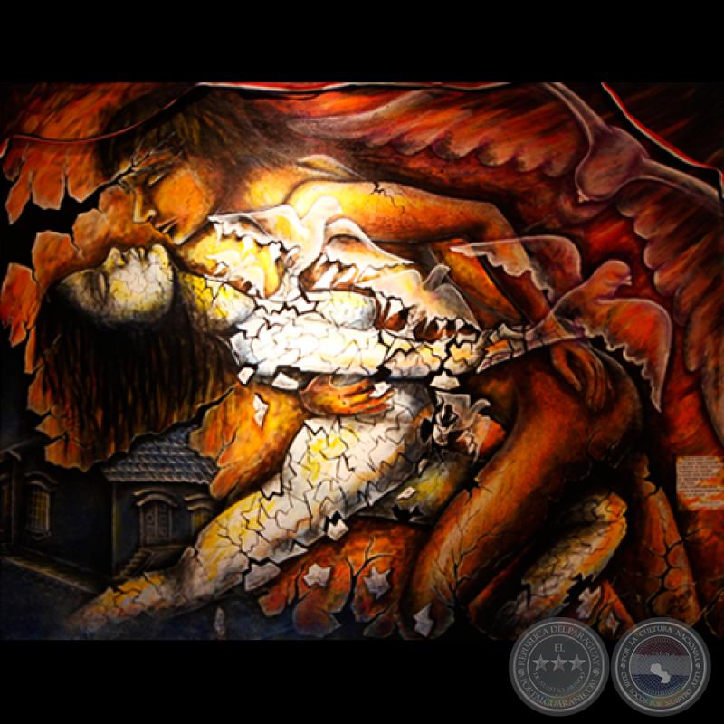 ALEGORÍA DE LA INDEPENDENCIA INEXTRICABLE, 2011 - Técnica mixta de GLORIA MARECOS