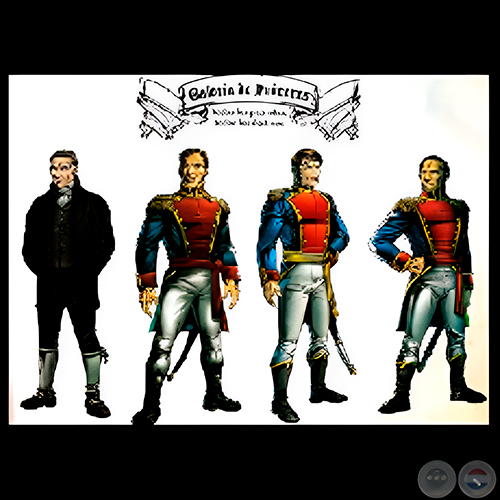 GALERÍA DE PRÓCERES - 1811 HISTORIETA - Dibujos de ROBERTO GOIRIZ