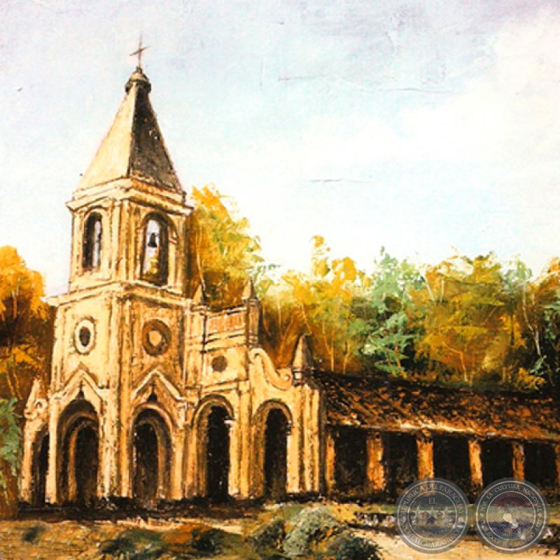 IGLESIA DE LA CIUDAD DE LIMPIO - Óleo de GRISELDA ROSSI SCHUBERT