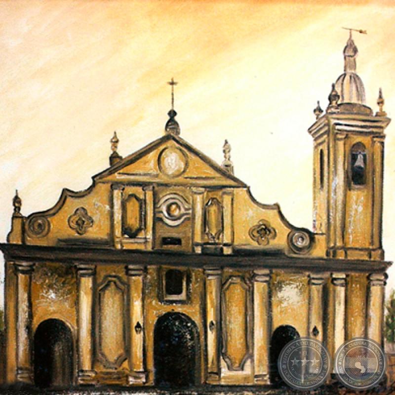 IGLESIA DE LA RECOLETA - ASUNCIÓN - Óleo de GRISELDA ROSSI SCHUBERT