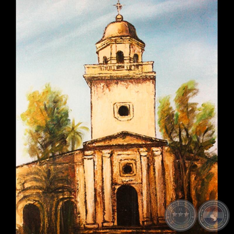 IGLESIA DE LA CIUDAD DE ÑEMBY - Óleo de GRISELDA ROSSI SCHUBERT