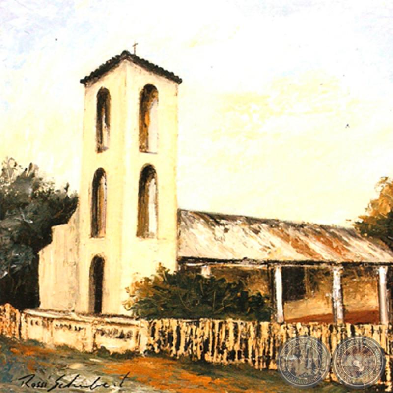 IGLESIA DE LA CIUDAD DE TACUATÍ - Óleo de GRISELDA ROSSI SCHUBERT