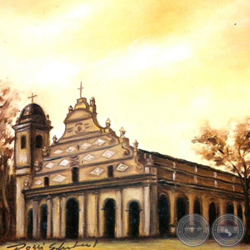 IGLESIA DE LA SANTÍSIMA TRINIDAD - ASUNCIÓN - Óleo de GRISELDA ROSSI SCHUBERT