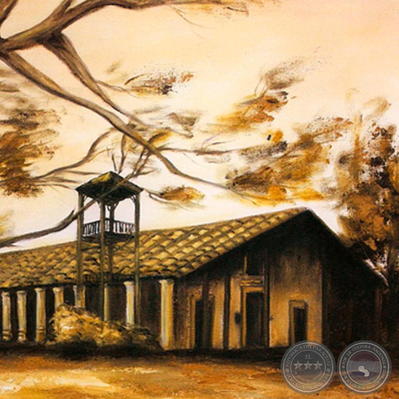 IGLESIA DE LA CIUDAD DE YAGUARÓN - Óleo de GRISELDA ROSSI SCHUBERT