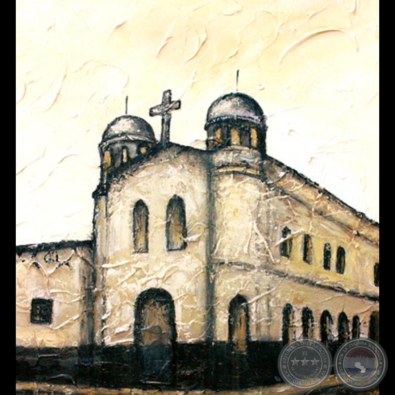 IGLESIA MONASTERIO DE SAN PEDRO - PARAGUAY - Óleo de GRISELDA ROSSI SCHUBERT 