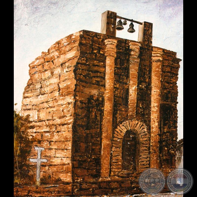 IGLESIA DE SANTA ROSA DE LIMA - ENCARNACIÓN - Óleo de GRISELDA ROSSI SCHUBERT