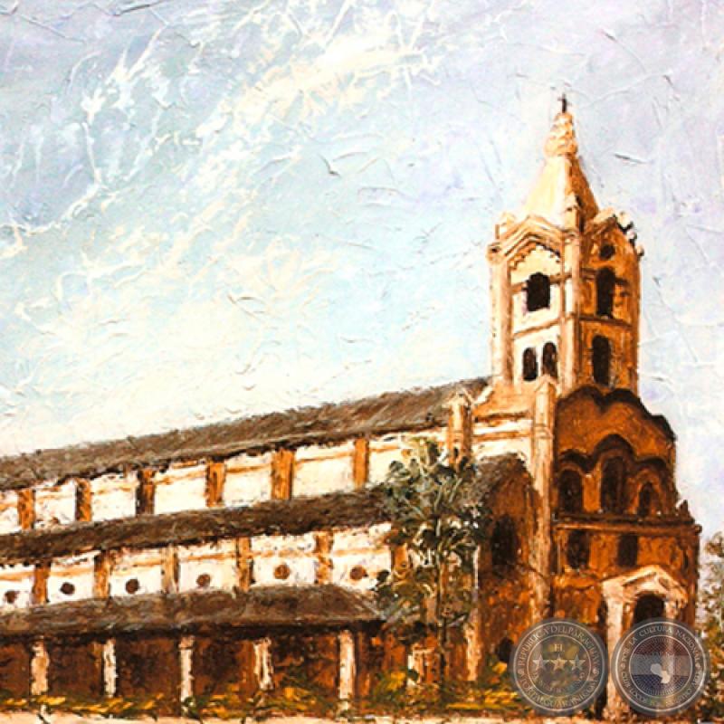 IGLESIA DE VIRGEN DEL ROSARIO - CIUDAD DE LUQUE - Óleo de GRISELDA ROSSI SCHUBERT