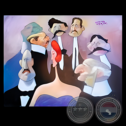 HABITUES DEL CASINO ROYAL - Obra de JUAN GUERRA GAJA