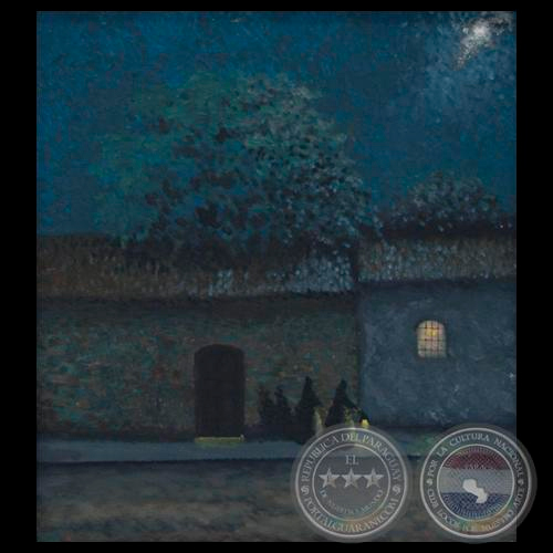 DAMAS DE CALLEJÓN HISTÓRICO, 1991 - Óleo de HÉCTOR RUIZ DÍAZ