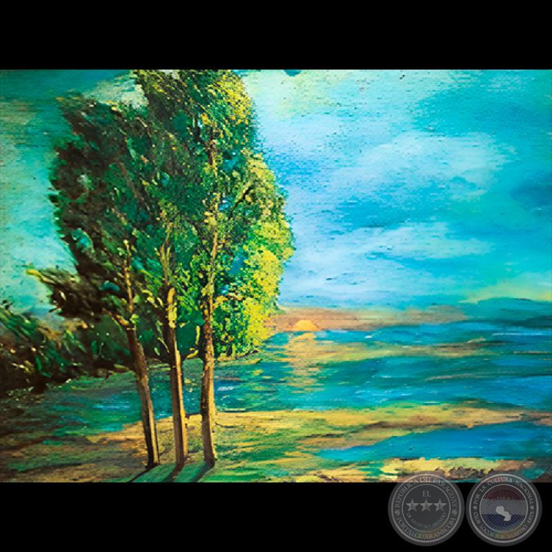 PAISAJE - Óleo sobre madera de HÉCTOR DA PONTE