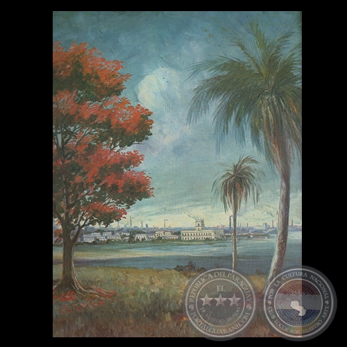 VISTA DEL PALACIO - Óleo de HÉCTOR DA PONTE