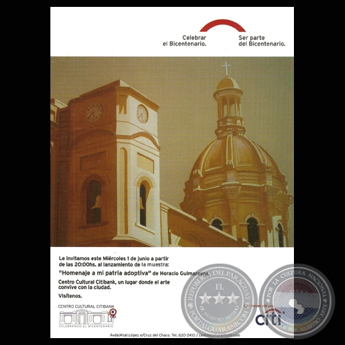 HOMENAJE A MI PATRIA ADOPTIVA, 2011 (Pinturas de HORACIO GUIMARAENS)