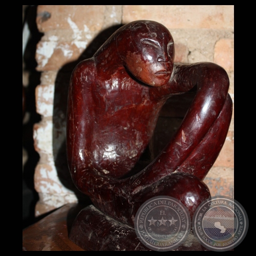 INDIO PENSANTE - Escultura de HUGO POLETTI