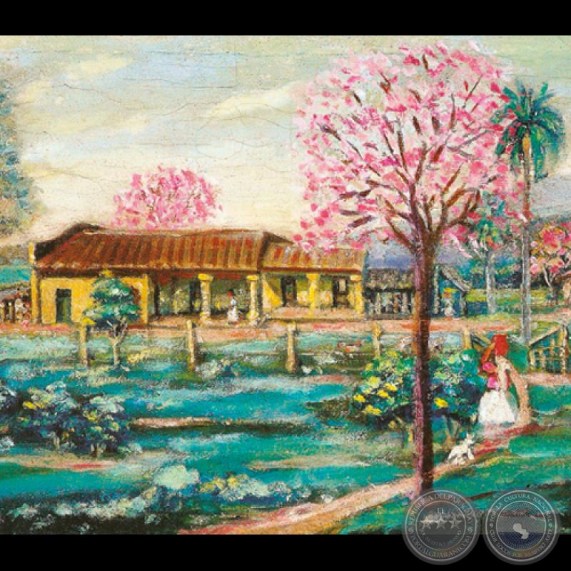 PAISAJE DE ITACURUBI, c. 1970 - Óleo de IGNACIO NÚÑEZ SOLER