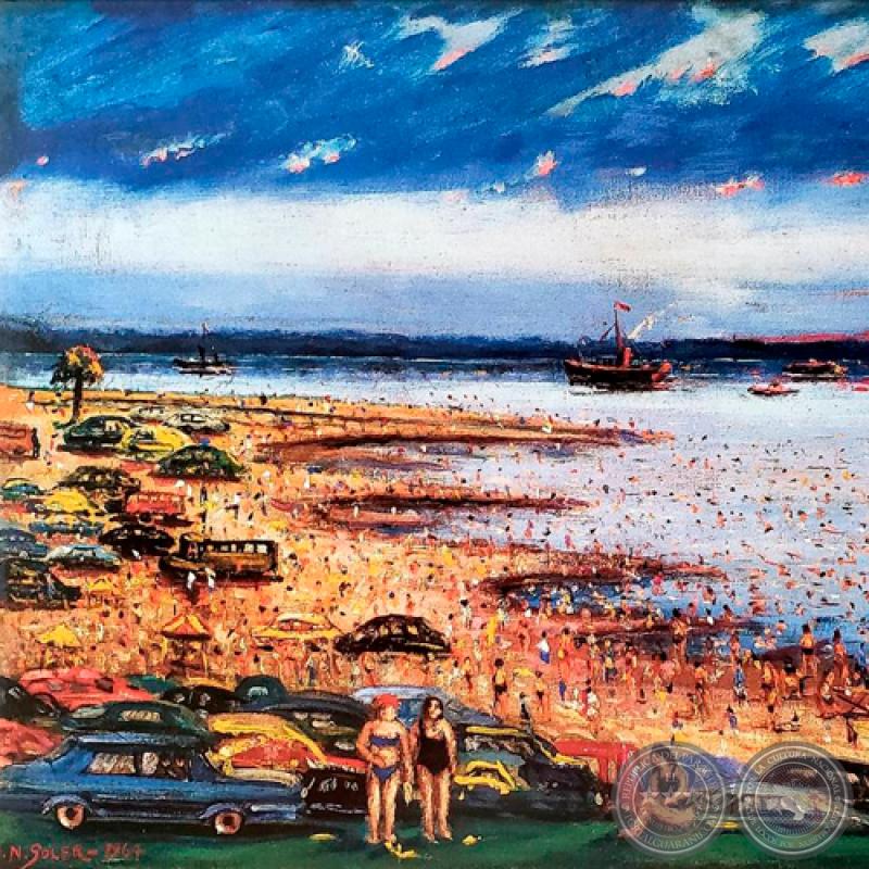 UN DOMINGO EN ITÁ ENRAMADA, 1964 - Óleo de IGNACIO NÚÑEZ SOLER