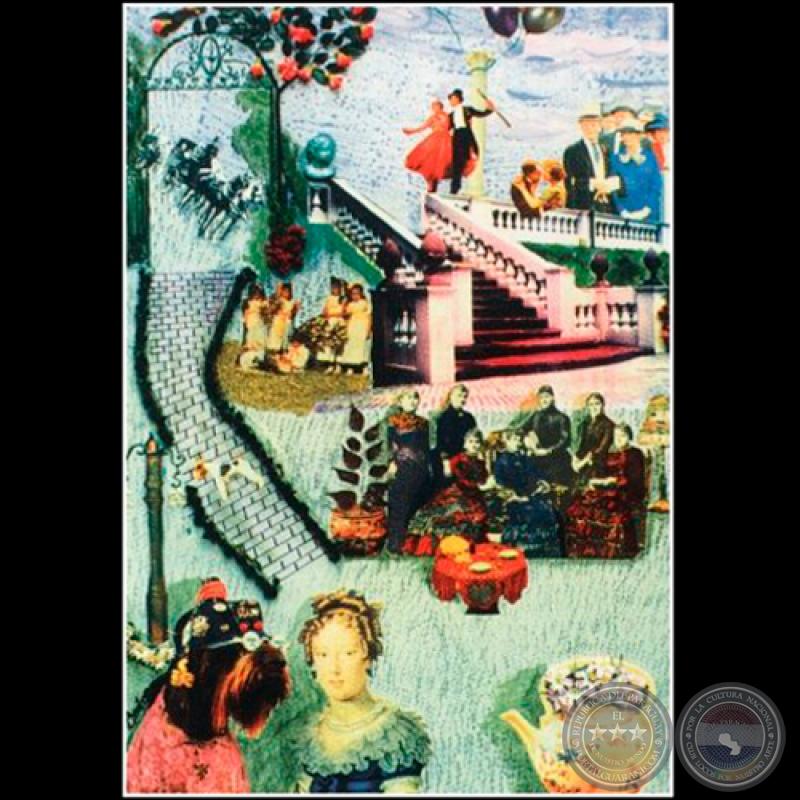 LA ESCALERA (Técnica mixta de IRMA GOROSTIAGA)