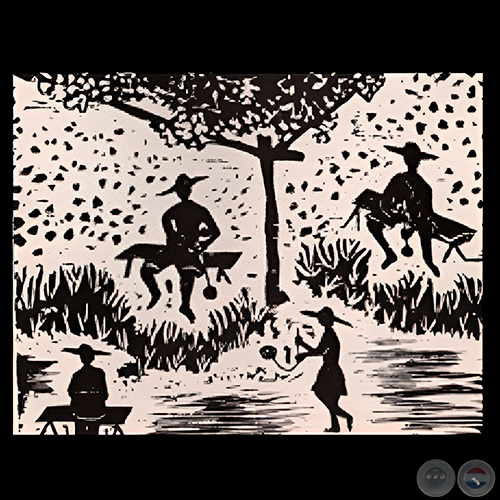 CHE MITARO GUARE II - Grabado de JACINTO RIVERO