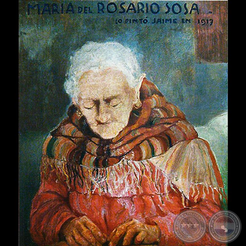 MARÍA DEL ROSARIO SOSA (ABUELA DE JAIME BESTARD) - Óleo de JAIME BESTARD