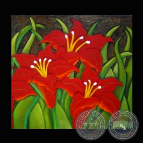 FLORES - Xilopinturas de ADRIAN JARA