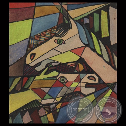 CHEVEAUX, 1962 (DETALLE) - Dibujos de Joel Filártiga 
