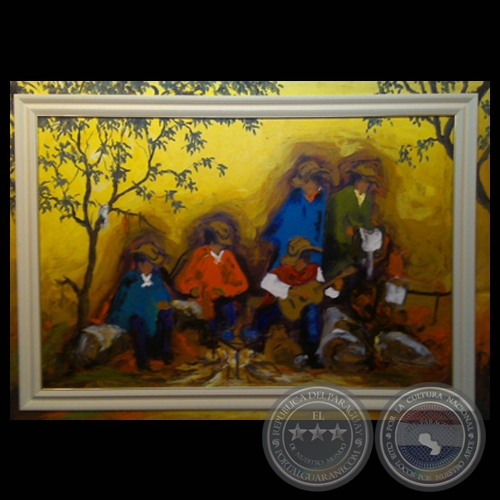 COSTUMBRES DE PARAGUAY - Óleo de JORGE VON HOROCH
