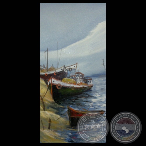 EMBARCACIONES - Óleo de JORGE VON HOROCH