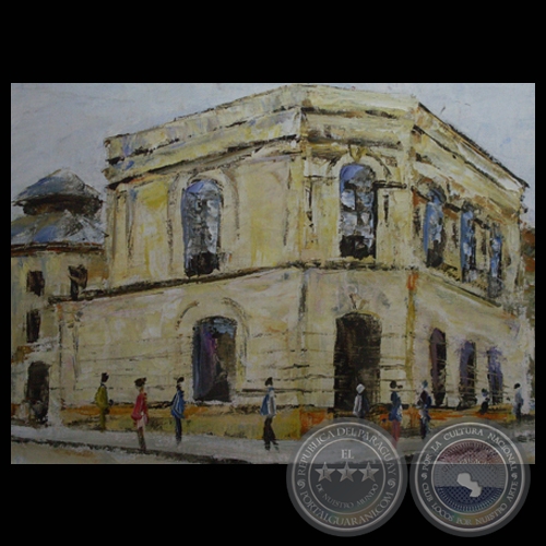 TEATRO MUNICIPAL, 1986 - Óleo de JORGE VON HOROCH