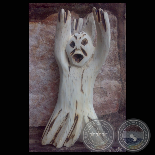 LEYENDA DE KAA – PORA - ESCULTURA POPULAR PARAGUAYA - Obra de José Escobar