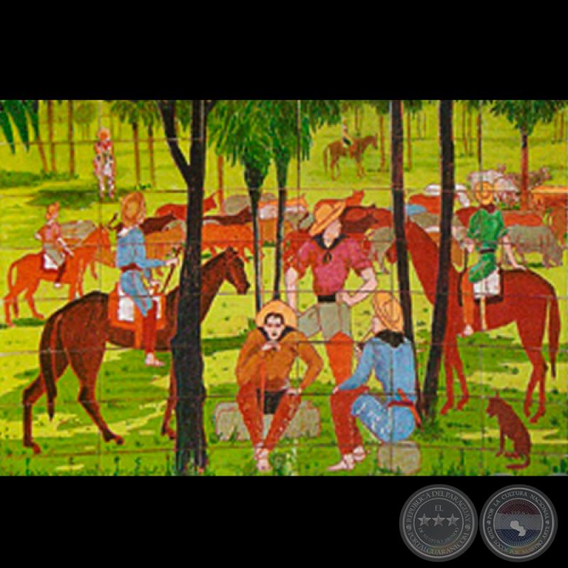 DESCANSANDO LA TROPA, 1971 - Obra de JOSÉ LATERZA PARODI