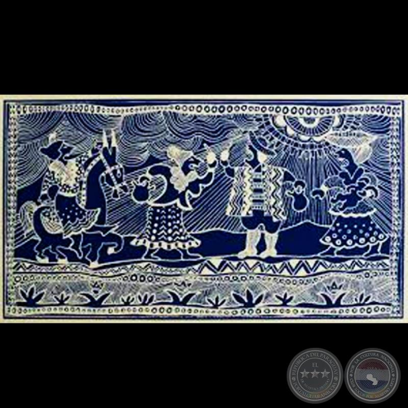 MOTIVOS PAYAGUA - Xilografía de JOSEFINA PLÁ