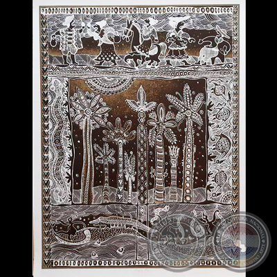 MOTIVOS PAYAGUA - Xilografía de JOSEFINA PLÁ