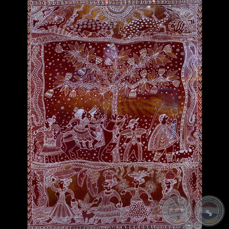 MOTIVOS PAYAGUA - Xilografía de JOSEFINA PLÁ