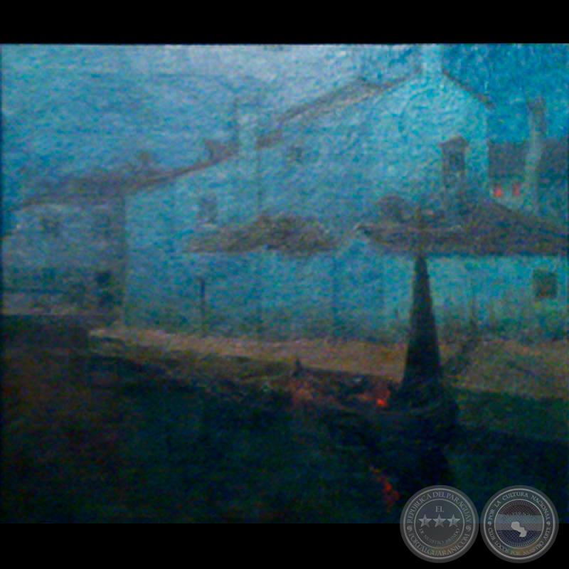 UNA NOCHE EN BURANO, 1908 (Óleo sobre tela de JUAN ANSELMO SAMUDIO)