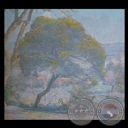 VISTA DE CAACUPÉ, 1924 (Óleo de JUAN A. SAMUDIO)