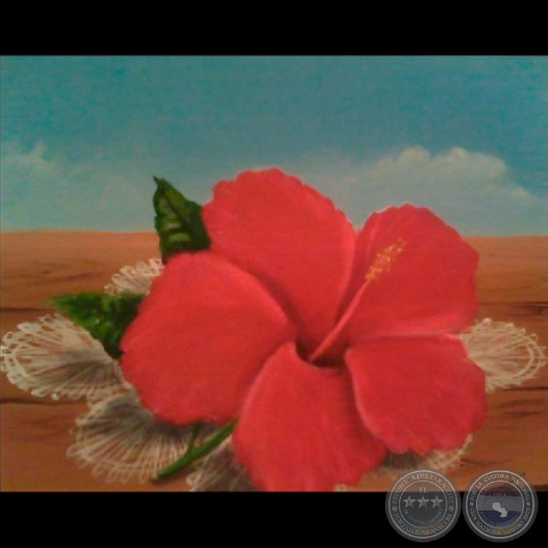 FLORES, 2012 - Óleo de JULIÁN CÁRDENAS
