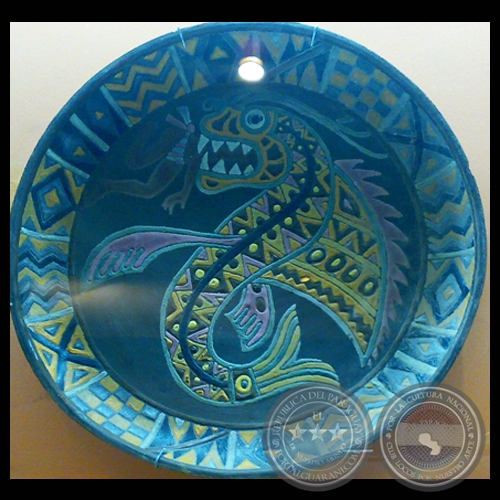 PLATO DE CERÁMICA - Obra de JULIÁN DE LA HERRERÍA